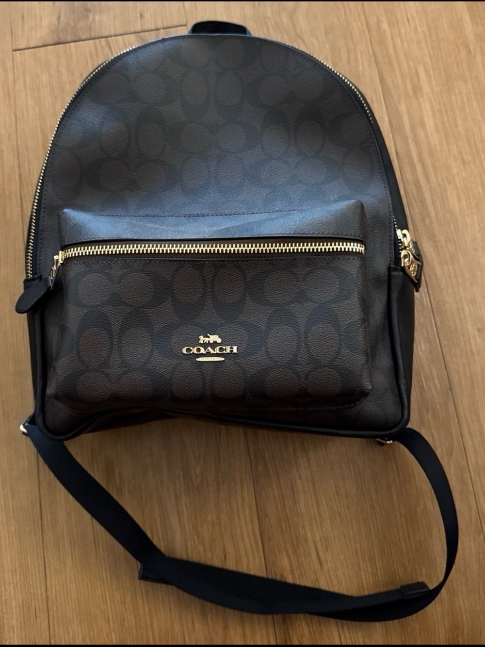 COACH F58314 Coated Canvas Signature Charlie Backpack